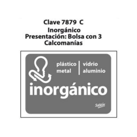 7879C CALCOMANIA CLASIFICADORA INORGANICA